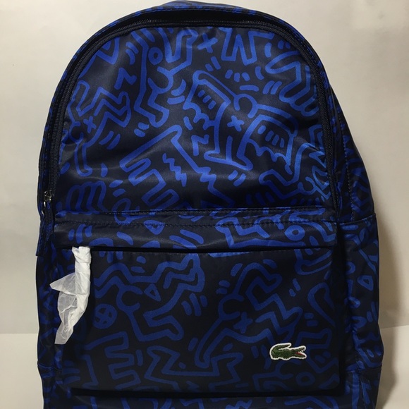 lacoste keith haring backpack